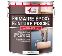 Primaire epoxy piscine sol et mur HAUTE RESISTANCE - 4 kg (jusqu'à 20 m²)