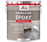 ARCANE INDUSTRIES Résine epoxy transparente, primaire, sous couche, accrochage, béton, métal, fixateur : Fixateur epoxy - 10 kg