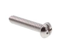 Prime-Line 9003018 Vis à machine à tête ronde, combo Fente et Phillips, 100 Pack, 100