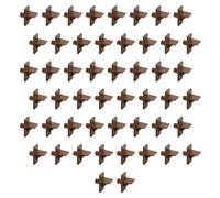 Prime-Line MP9001 Lot de 50 Chevilles de Support pour étagère 1/4" en Plastique Marron 1/4"