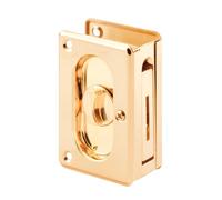 Prime-Line N 7365 Serrure de porte privée en laiton poli avec poignée de traction 9,5 cm