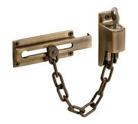 Prime-Line Prime-Line Products U 9914 Protection de porte avec chaîne à clé, finition laiton antique