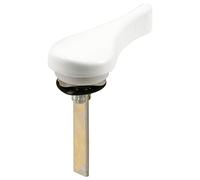 Prime-Line Products E 2703 Levier de porte coulissante avec rondelles et écrou poussoir Blanc moulé sous pression
