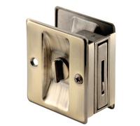Prime-line Products N 6774 Poche Porte Confidentialité Serrure avec tirette, Laiton Antique
