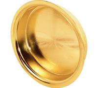 Prime-line Products N 7136 5,1 cm Round Porte de l'Armoire tirer avec chasse d'eau, Laiton massif, (lot de 2)