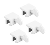 Prime-line Products U 9823 Vitre coulissante Verrou de sécurité avec Economy, Blanc, (lot de 4)