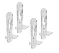 Prime-Line U 9398N Lot de 4 Chevilles autobloquantes pour étagère en Plastique 6,35 mm x 1,9 cm
