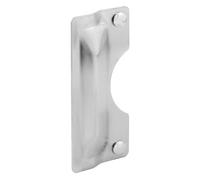 Prime-Line U 9496 Cache de plaque de verrouillage - Protection contre les entrées forcées, facile à installer sur les portes battantes - Acier inoxydable, 7,6 x 17,8 cm