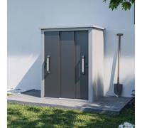 PRIMEYARD 120 x 78 cm Armoire de jardin L, aluminium blanc - (GFPV01161)