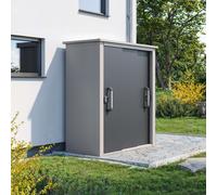 PRIMEYARD 150 x 78 cm Armoire de jardin XL, aluminium blanc - (GFPV01162)