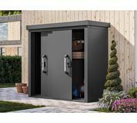 PRIMEYARD 180 x 78 cm Armoire de jardin L, anthracite - (GFPV00926)