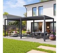 PRIMEYARD 3x6m Pergola anthracite, lames en anthracite orientables - (400124)