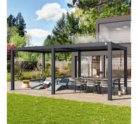 PRIMEYARD 3x6m Pergola anthracite, lames en anthracite orientables - (400127)