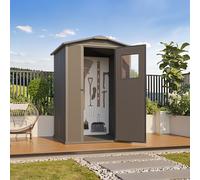 PRIMEYARD Abri de jardin en plastique 129 x 129 cm, anthracite - (GFPV01165)