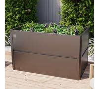 PRIMEYARD Design 150 x 85 x 77 cm Carré potager surélevé, acier, anthracite métallisé - (GFPV00779)