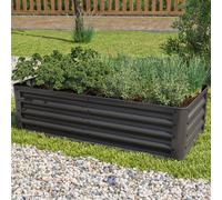 PRIMEYARD Eco 120 x 60 x 35 cm Carré potager surélevé, acier, anthracite - (GFPV00808)