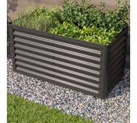 PRIMEYARD Eco 120 x 60 x 60 cm Carré potager surélevé, acier, anthracite - (GFPV00807)