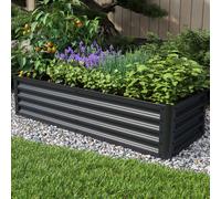 PRIMEYARD Eco 150 x 60 x 35 cm Carré potager surélevé, acier, anthracite - (GFPV00810)