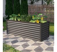 PRIMEYARD Eco 190 x 70 x 65 cm Carré potager surélevé, acier, anthracite - (GFPV00962)