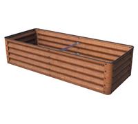 PRIMEYARD LUCA Bac surélevé acier Corten 150x60x35 cm - robuste