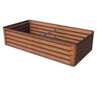 PRIMEYARD LUCA Bac surélevé acier Corten 150x75x35 cm - robuste