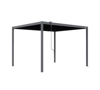 PRIMEYARD Pergola bioclimatique 3x3,5 m Poteaux et Toit à Lames en Acier - Anthracite