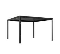 PRIMEYARD Pergola bioclimatique 4x4 m Tout en Aluminium | Abri de terrasse avec toit en lames d'aluminium orientables - poteaux en alu env. 130x130mm - système d'évacuation de l'eau