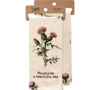 Primitives by Kathy 112011 Serviette de Cuisine en Coton et Lin Motif Chardon Be A Beautiful Day 71,1 cm