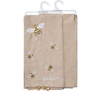 Primitives by Kathy PBK Torchon de Cuisine Beelieve brodé Abeille