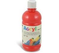 Primo Tube Soft Plastique Peinture Acrylique Fine Fluo 500 Ml Rouge Vermillon 300
