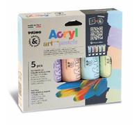 Primo 5 Tubes Peinture Acrylique Pastel