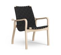 Swedese Fauteuil bas Primo hêtre laqué Noir