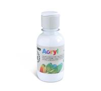 Primo Flacon 125ml Peinture Acrylique Fine Bouchon Flux Control Blanc 100