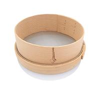 PRIMOLEGNO Tamis en Bois Massif Certifié | Diamètre 24 cm | Maille fine | Convient pour Tamiser la Farine, les Céréales, le Sucre, le Cacao, le Riz, le Sable | Réseau enregistrable