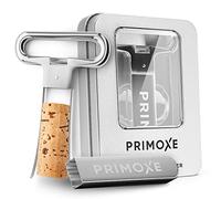 Primoxe Ah So Extracteur de bouchon de vin à deux dents avec décapsuleur - Extracteur professionnel en acier inoxydable - Extracteur pour ouverture et collection vintage - Cadeau parfait pour les