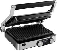 Princess 01.117310.01.001 électrique Barbecue revêtement anti-adhésif, fonction minuteur argent-noir