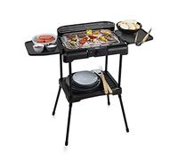 Barbecue électrique tables latérales pliantes 2200 W Princess