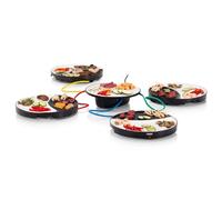 Princess Barbecue de table pour 4 personnes Dinner4All 1000 W blanc et noir