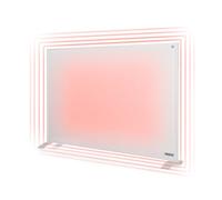 Princess Panneau Infrarouge Connecté, 540 W, IP44, pour 11 m² | Thermostat réglable, Minuterie 24 h, Plaque en cristal de carbone, Pieds et support mural inclus, 01.348054.01.001