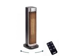 Princess Radiateur Céramique, 2200 W, Oscillant, Minuterie, Télécommande | Écran LED, 2 puissances, Mode ventilateur, Anti-basculement, Protection surchauffe, Poignée, 01.344559.01.001