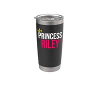 Princesse Riley - Pour filles et femmes - Motif anniversaire - Rose/blanc/noir Gobelet isotherme en acier inoxydable double paroi