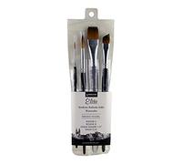 PRINCETON Aqua Elite - Pro Set - 4 pinceaux synthétiques manche court pour l'aquarelle séries P4850