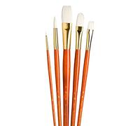 Princeton Art & Brosse en Nylon Blanc Pinceaux en Fibre Taklon synthétique véritable Valeur Set-5 kg