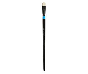 Princeton Aspen, Glare-Free Indoor/Outdoor Brush for Acrylic & Oil, Series 6500S Short Oval Filbert Synthetic, Size 8 (P6500SO8)