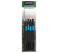 PRINCETON Aspen - Set de voyage 4 pinceaux synthétiques pour acrylique et huile série P6500