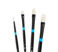 PRINCETON Aspen - Set Professionnel 4 pinceaux synthétiques pour peinture acrylique et à l'huile