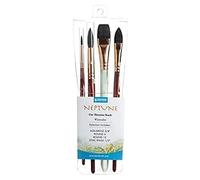 PRINCETON Neptune - Pro set - 4 pinceaux manche court pour l'aquarelle séries P4750