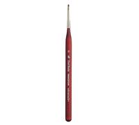Princeton Velvetouch Artiste, Mixed-Media Brush for Acrylic, Watercolor & Oil, Series 3950 Chisel Blender Luxury Synthetic, Size 0