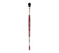 Princeton Velvetouch Artiste, Mixed-Media Brush for Acrylic, Watercolor & Oil, Series 3950 Oval Mop Luxury Synthetic, Size 1/4