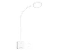 PRINCEWAY Lampe de Lecture Chevet Chambre LED Dimmable Tactile, Applique Murale Intérieure Blanche avec Prise, Charge de Sortie USB, 3 Modes de Couleur Eclairage, Grand Angle Eclairage de 110°